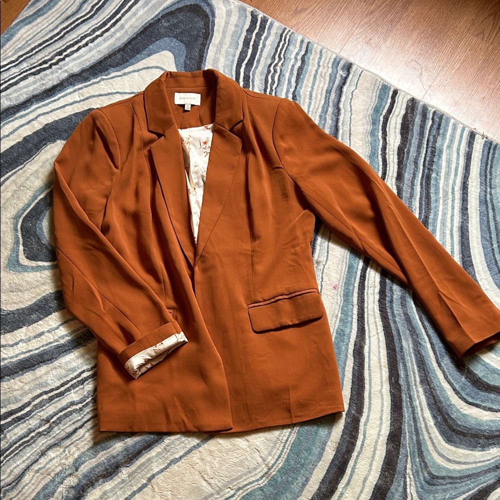 Skies Are Blue Rust Blazer